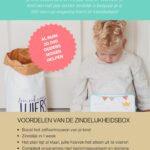 Voorkant van de flyer van de Zindelijkheidsbox met uitleg over het trainingsprogramma.
