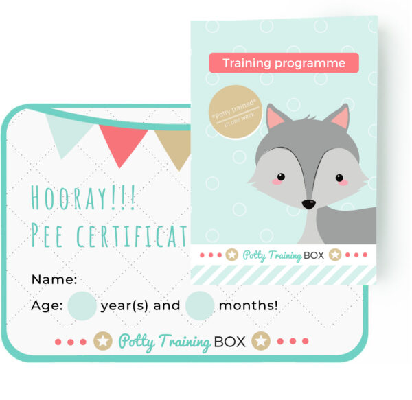Potty Training Box - Programma and pee certificate