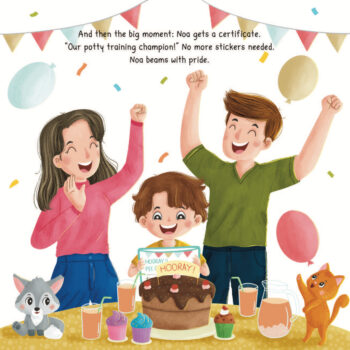 Page from Noa's Potty Training Journey: Noa gets his potty training certificate